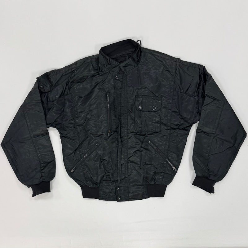 80s Motorcycle Jacket Black