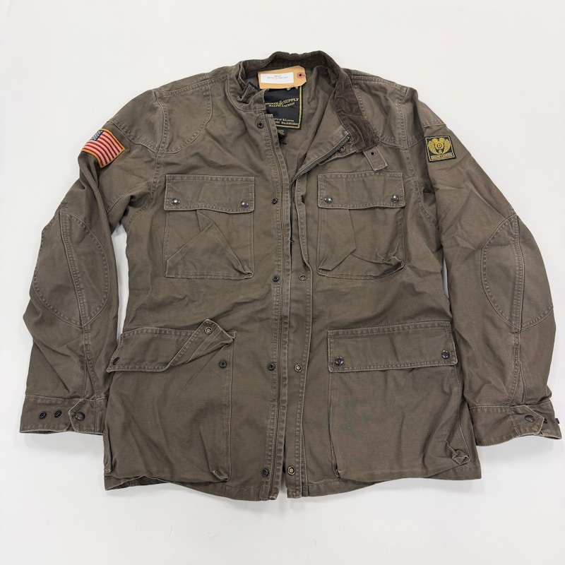 Denim Military Field Jacket 