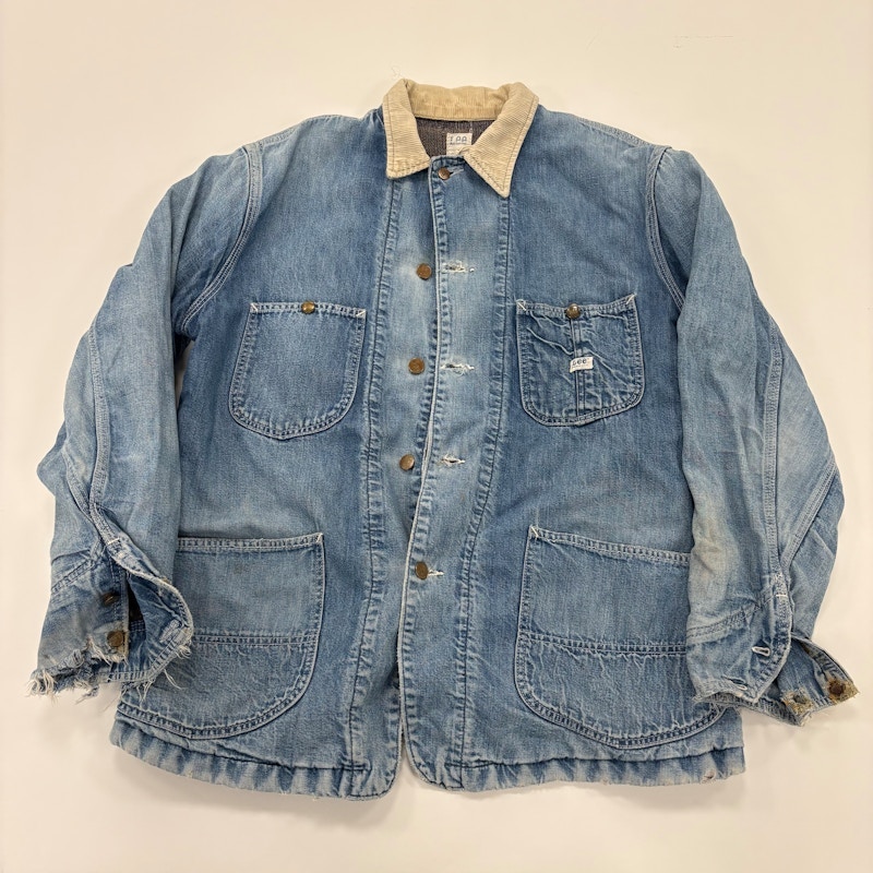 70s Lee Blanket Lined Denim Chore Coat