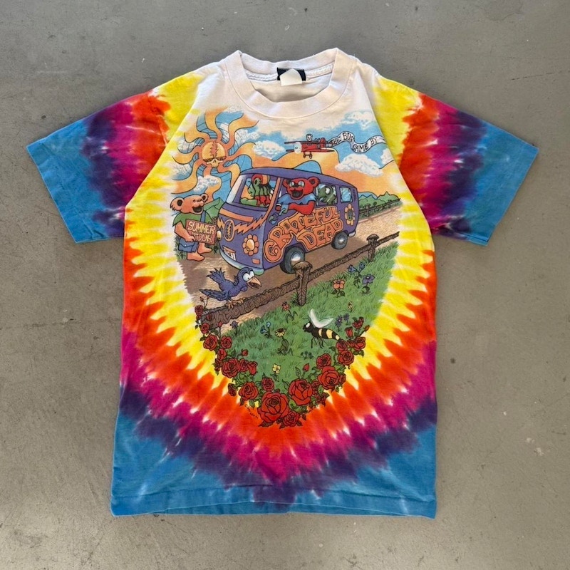 Vintage Liquid Blue Grateful Dead 1994 Summer Tour T-Shirt