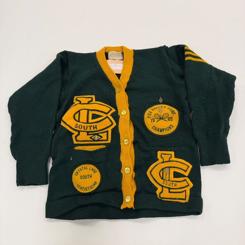 Varsity Cardigan Green