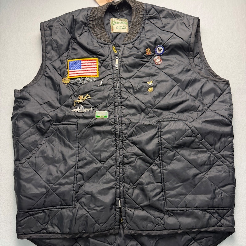 Zero-Zone Insulated Quilted Veteran Vest Black