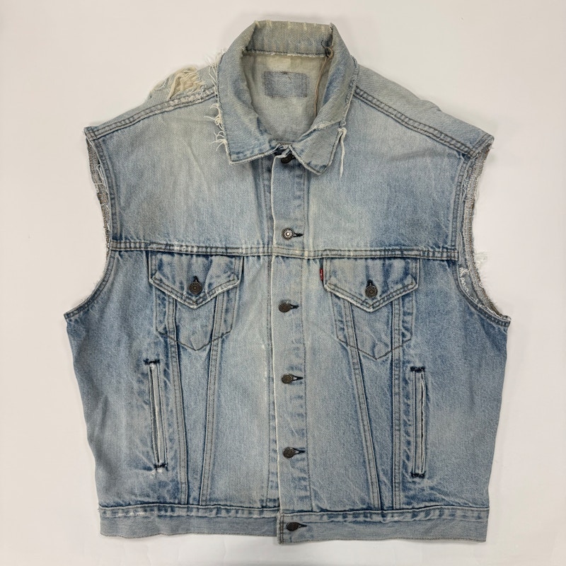 80s Denim Vest Light Wash