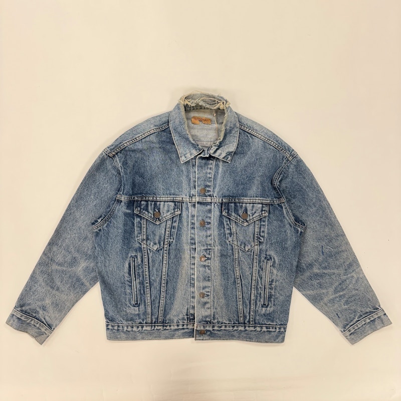 80s Levi's Type III Denim Trucker Jacket Blue
