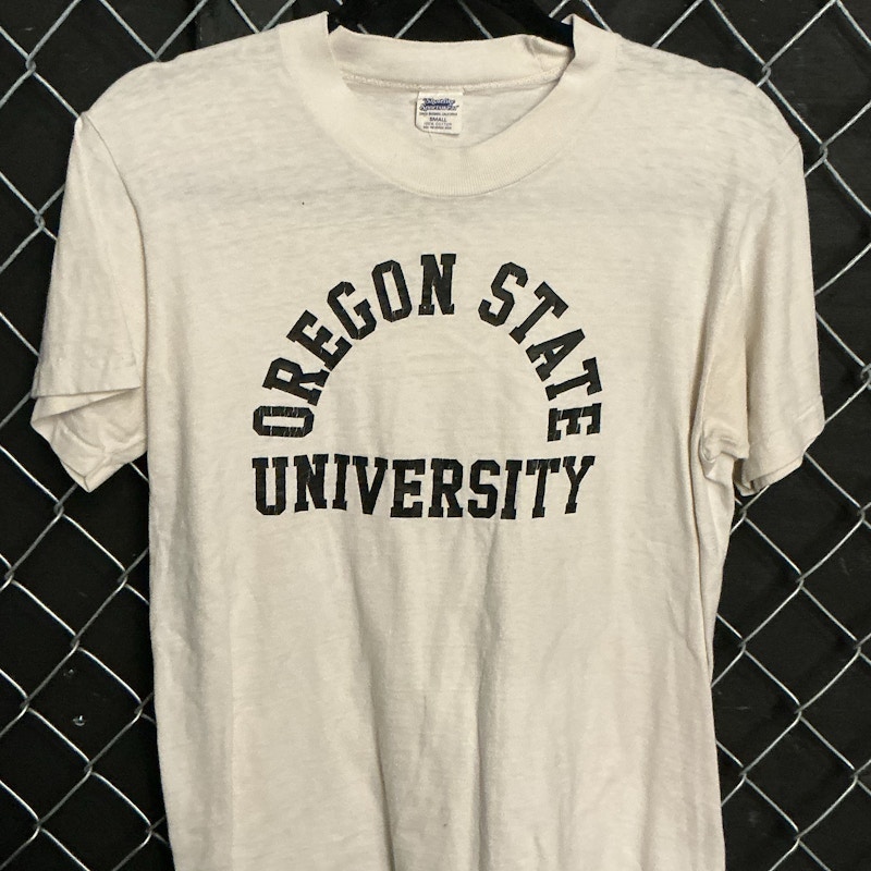 90s Shoreline Sportswear Oregon State University T-Shirt White