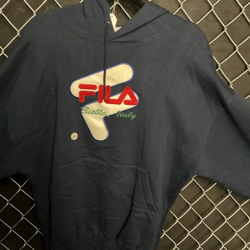Fila Biella Italy Hoodie Navy