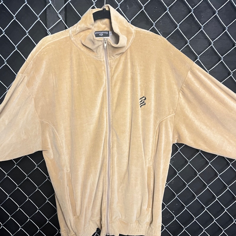 Rocawear Velour Full Zip Track Jacket Tan