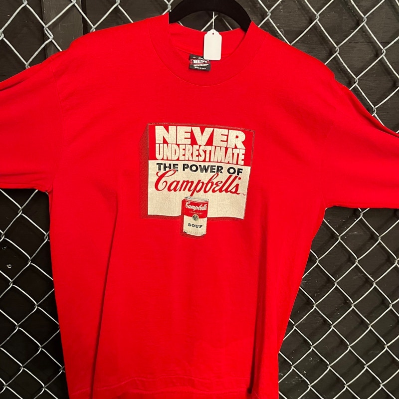 Fruit of the Loom Campbell's Never Underestimate The Power of Campbells T-Shirt Red