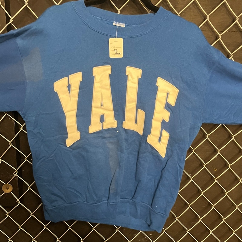 YALE Blue Crewneck Sweatshirt