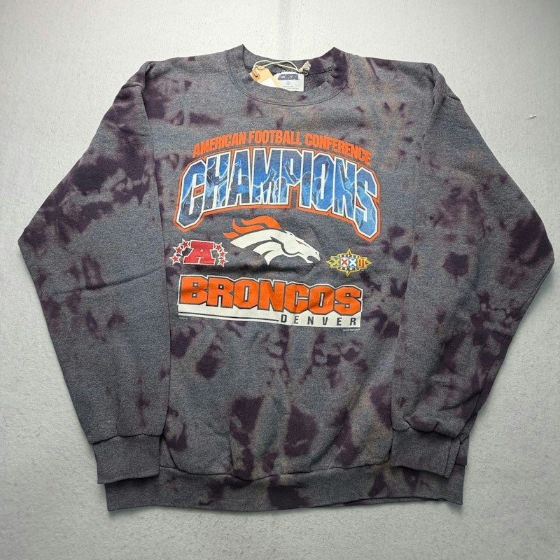 Nutmeg Mills Denver Broncos AFC Champions Sweatshirt Charcoal