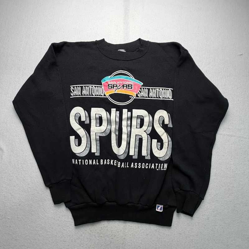 Logo 7 San Antonio Spurs Crewneck Sweatshirt Black
