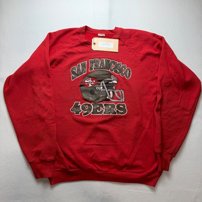 San Francisco 49ers Helmet Graphic Crewneck Sweatshirt