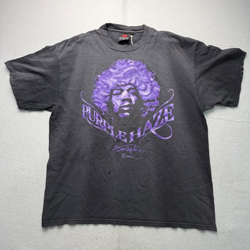 Zion Rootswear Jimi Hendrix Purple Haze T-Shirt Black