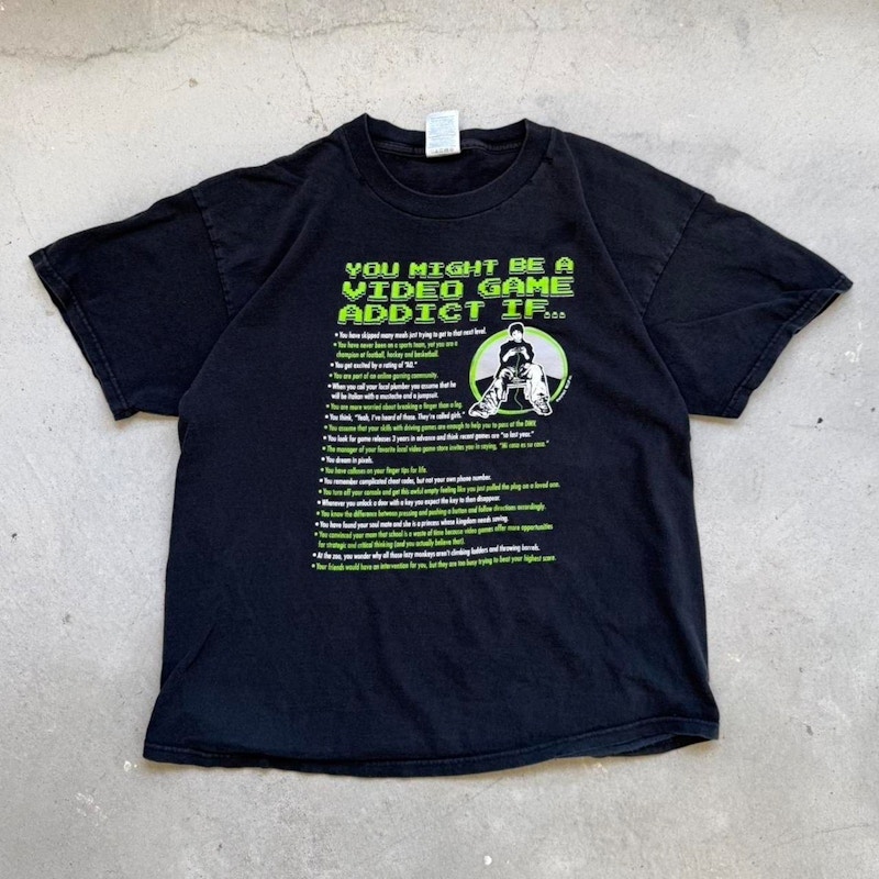 Vintage You Might Be A Video Game Addict If T-Shirt Black