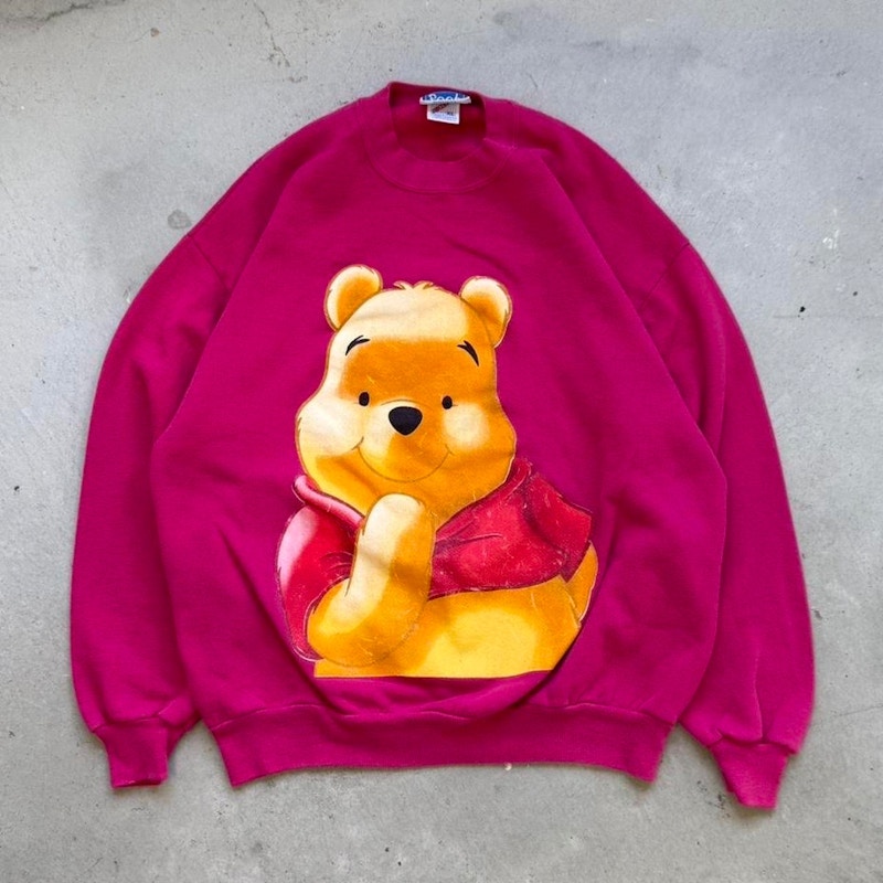 Vintage Disney Winnie the Pooh Graphic Sweatshirt Pink