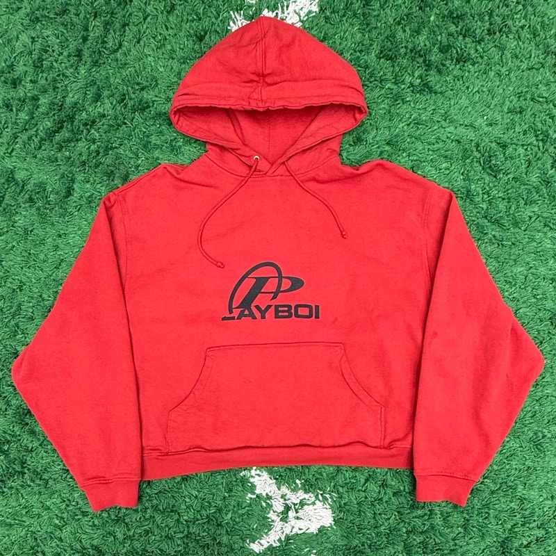 Playboi Carti Logo Pullover Hoodie Red