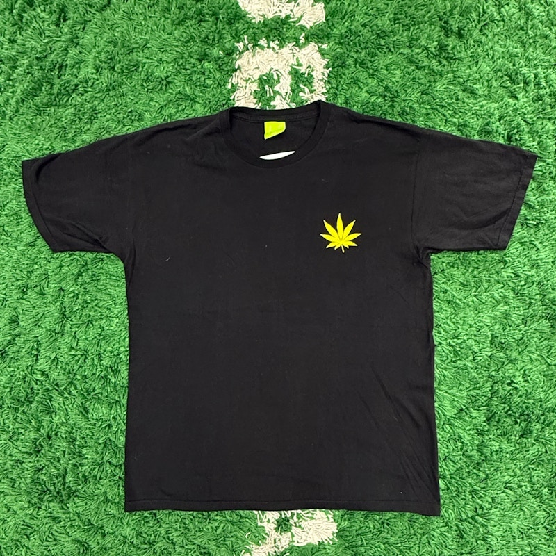 Huf Cannabis Leaf Graphic T-Shirt Black