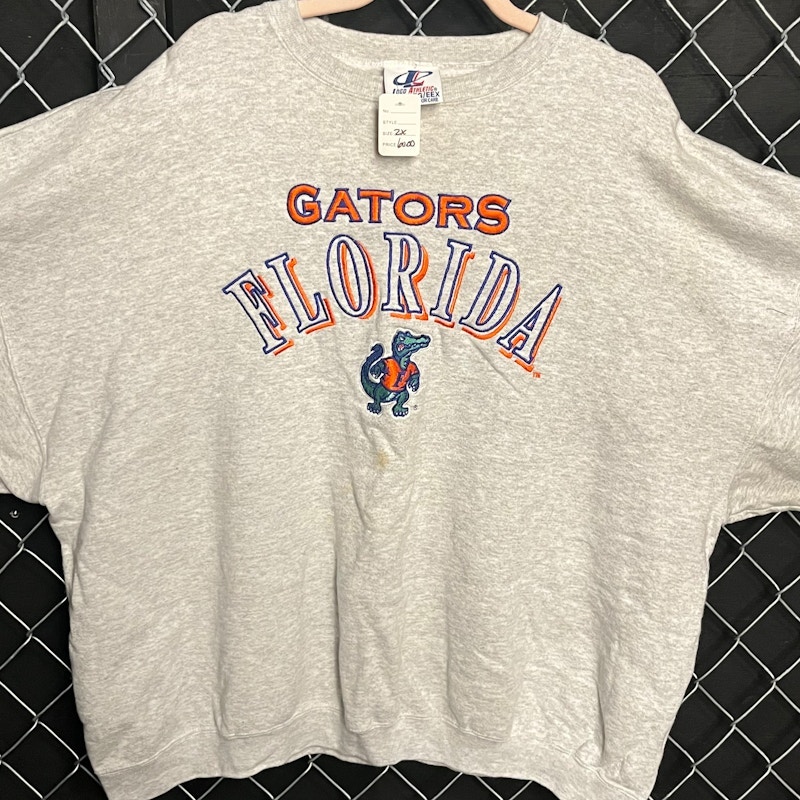 Logo Athletic Florida Gators Crewneck Sweatshirt Grey