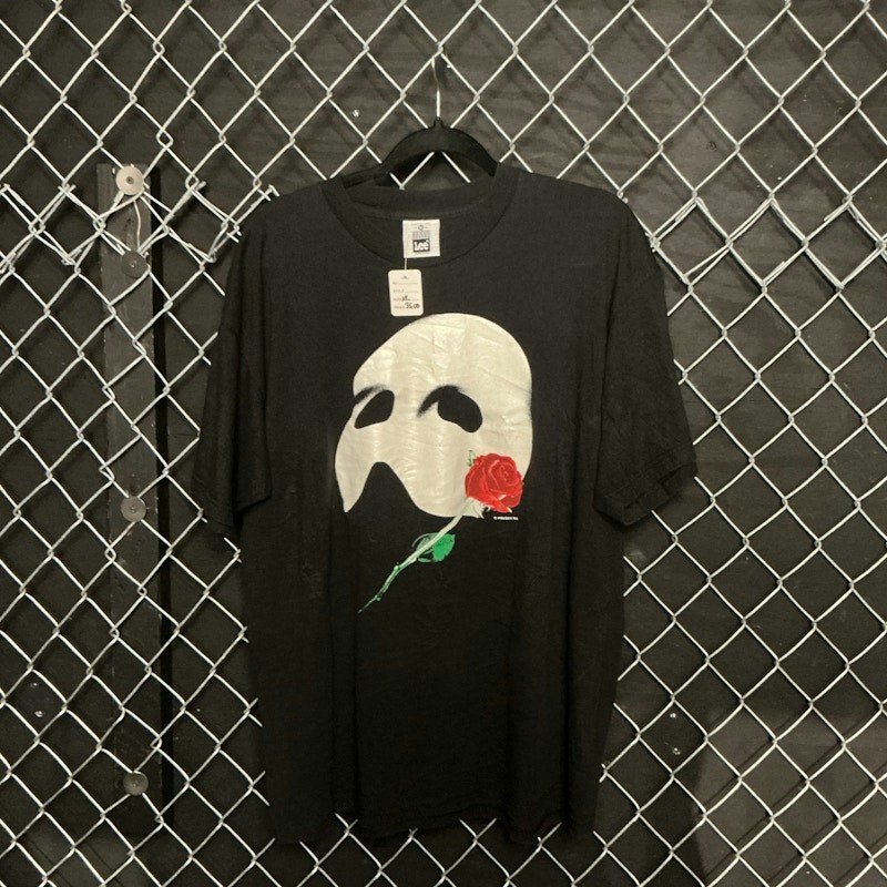 Lee Phantom of the Opera Mask and Rose T-Shirt Black