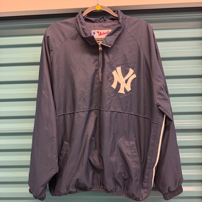 Majestic Athletic New York Yankees Authentic Collection Quarter-Zip Pullover Navy