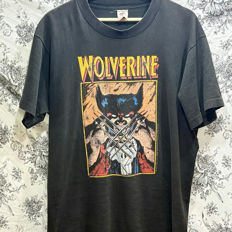 Rare 1989 Marvel Wolverine Vintage T-Shirt Black