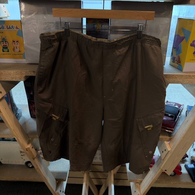 Y2K Baggy OTB Jeanswear Cargo Shorts Brown
