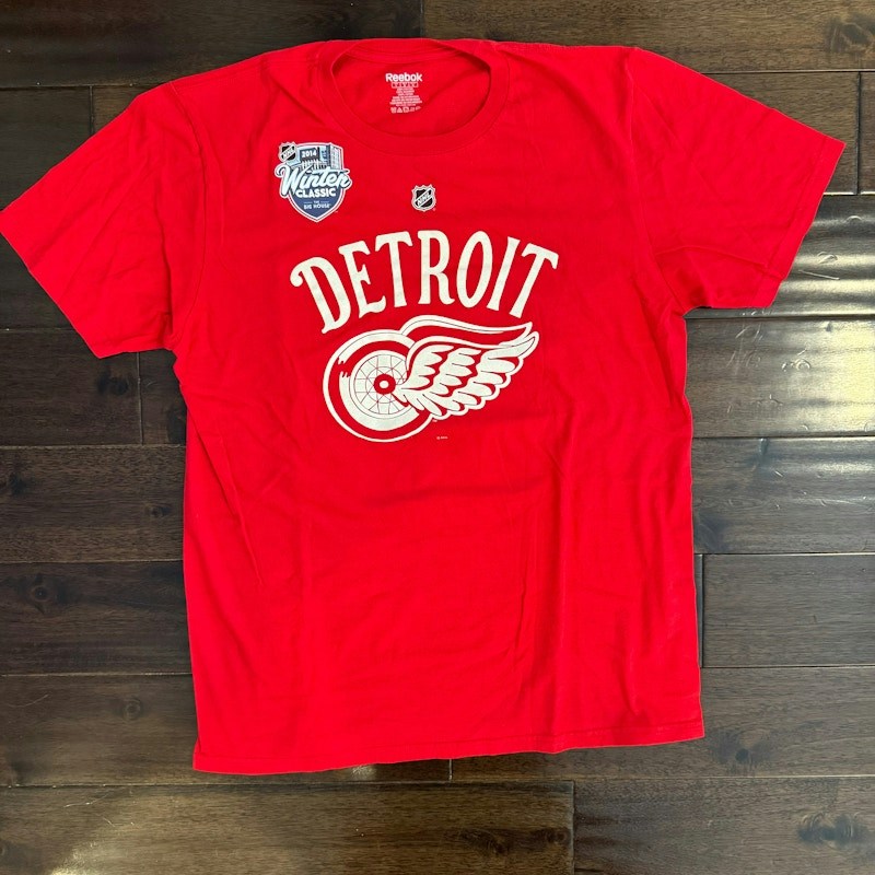 Reebok Detroit Red Wings 2014 NHL Winter Classic T-Shirt Red