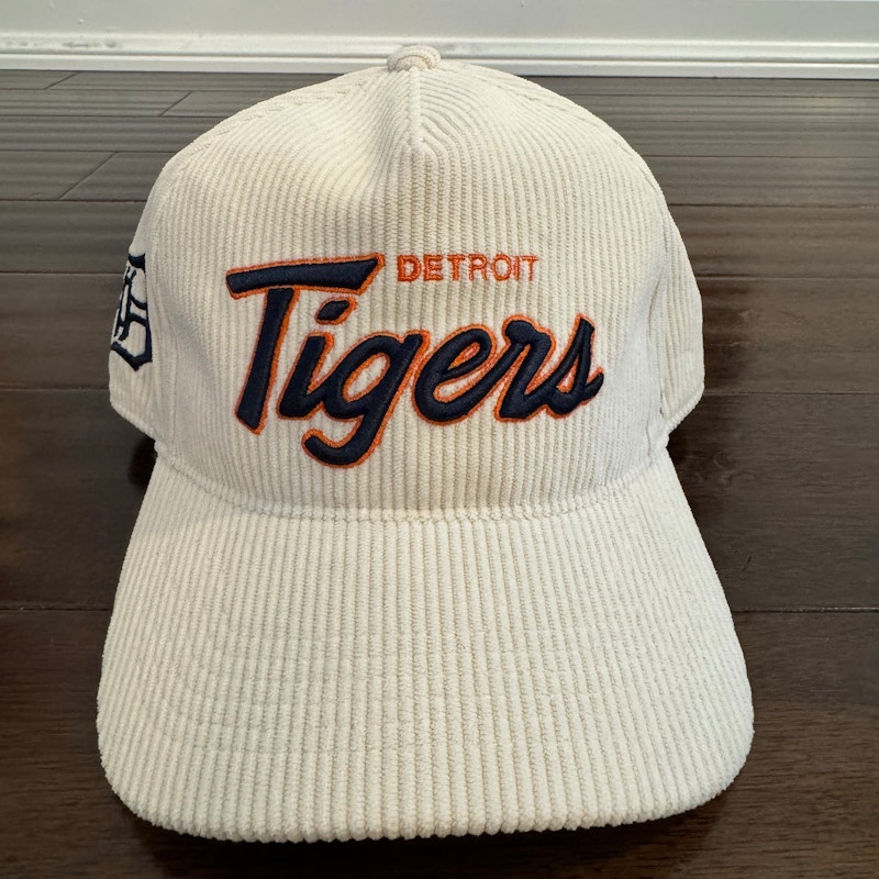 47 Detroit Tigers Corduroy Hitch Adjustable Hat Off-White