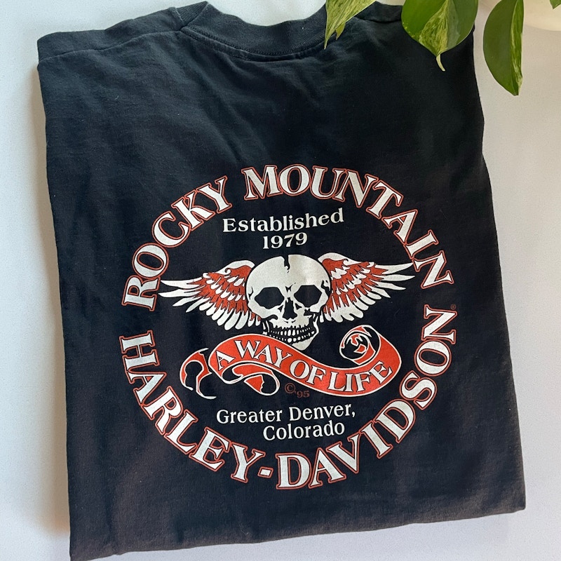 1998 Harley Davidson Rocky Mountain Big Logo Tee