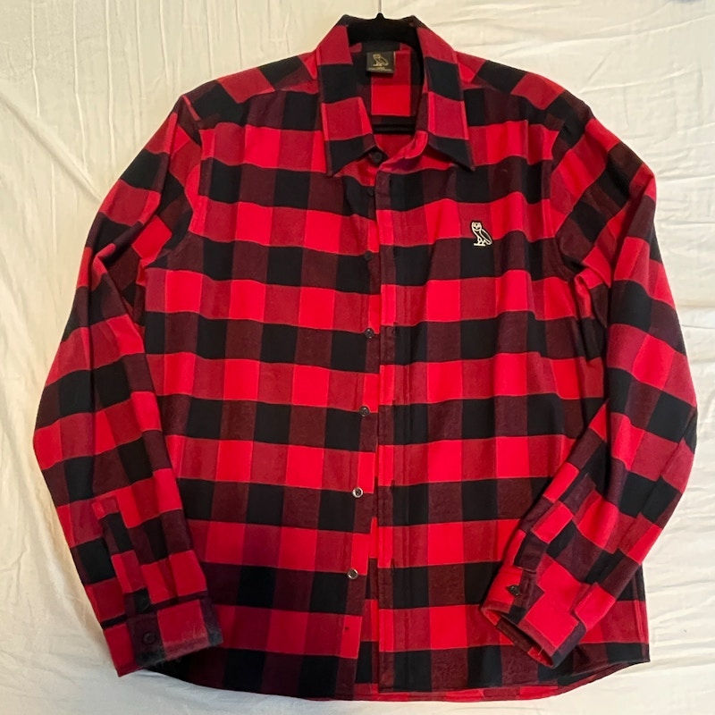 OVO Plaid Flannel Shirt Red/Black