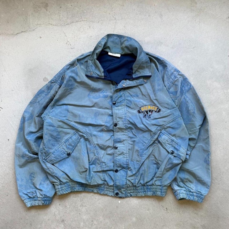 Vintage Big Dogs Windbreaker Jacket Blue