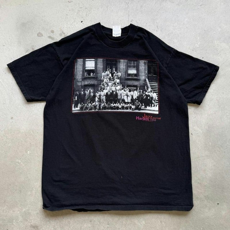 Vintage Jazz Portrait Harlem 1958 T-Shirt Black