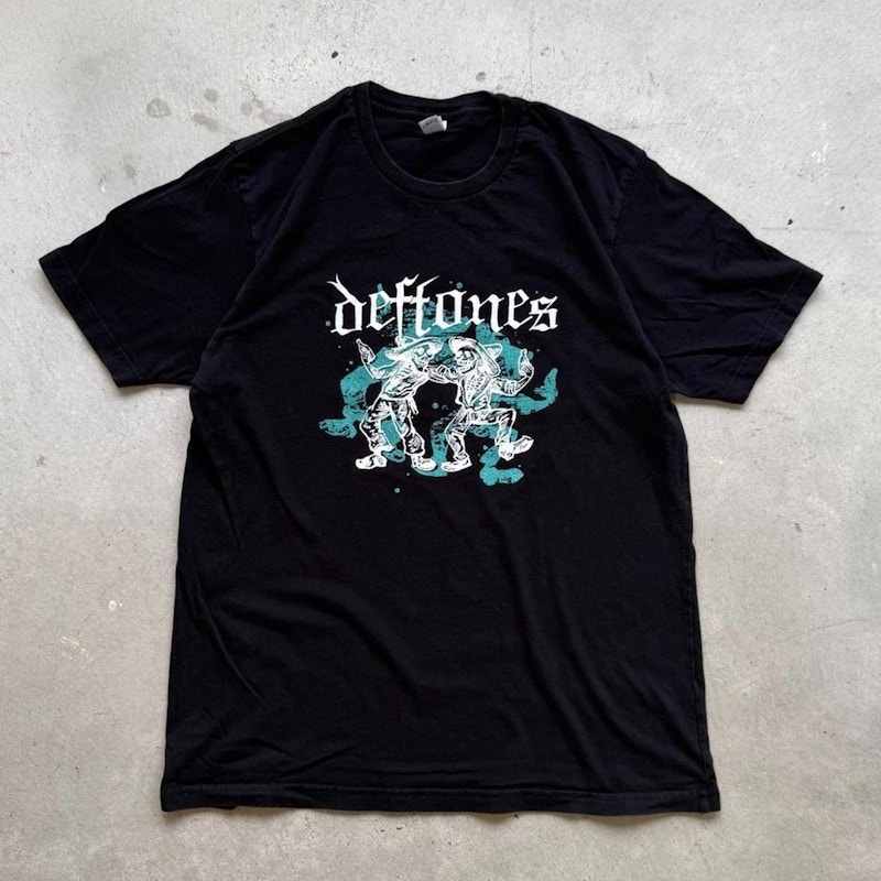 Vintage Deftones Skeleton Graphic T-Shirt Black