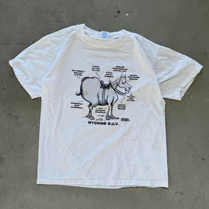 Vintage Wyoming S.U.V. T-Shirt White