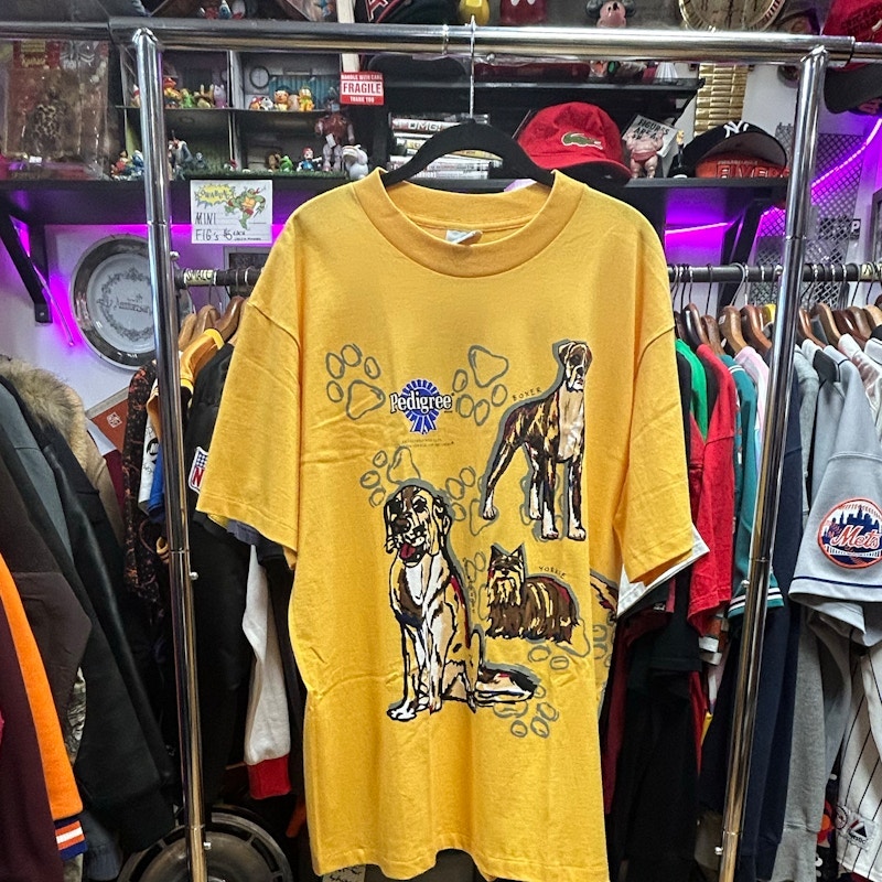 Pedigree Dog Graphic T-Shirt Yellow