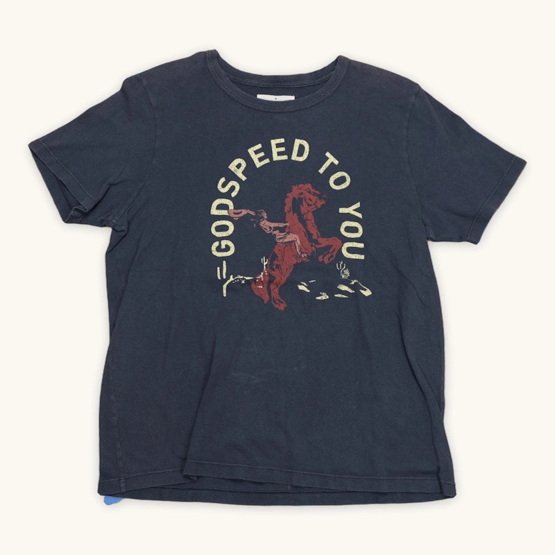 Imogene + Willie Godspeed To You T-Shirt Navy