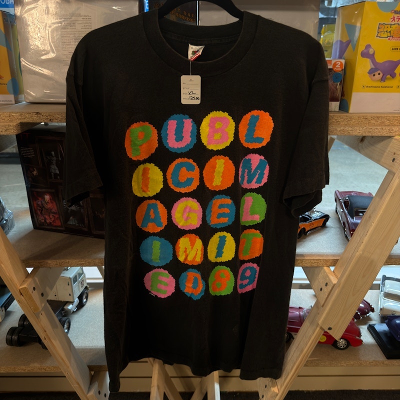 90’s Public Image PiL Logo Band T-Shirt Black