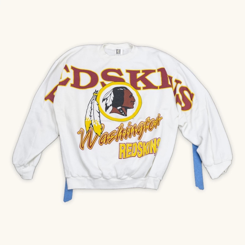 Washington Redskins Crewneck Sweatshirt White AOP