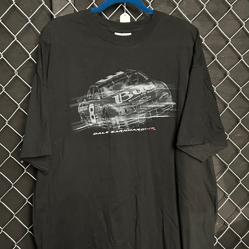 Y2K Chase Authentic’s Dale Earnhardt Jr. Budweiser T-Shirt Black