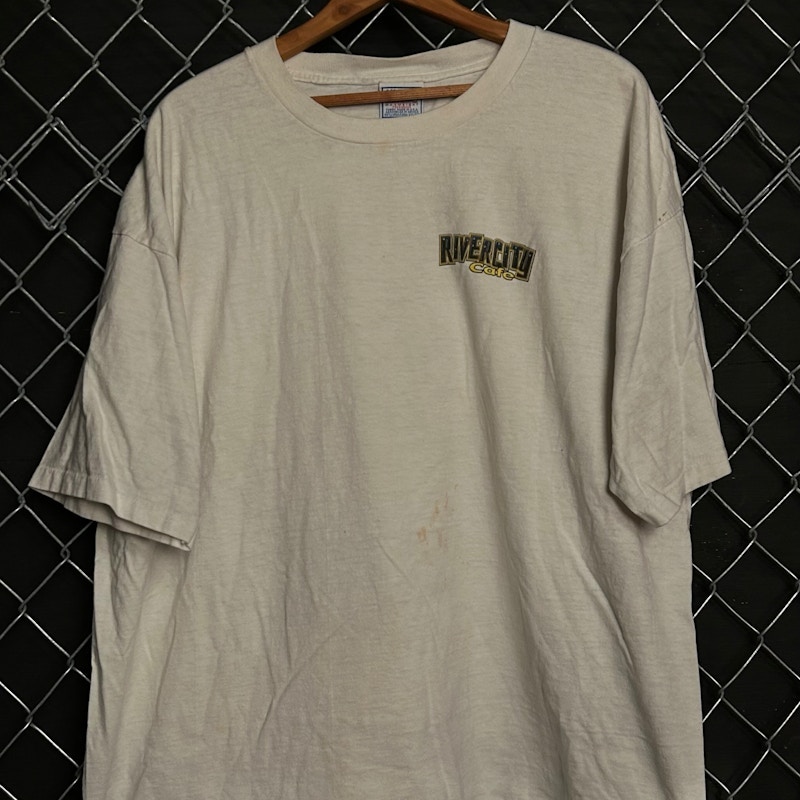 River City Cafe Murrells Inlet Alligator Fishing T-Shirt White