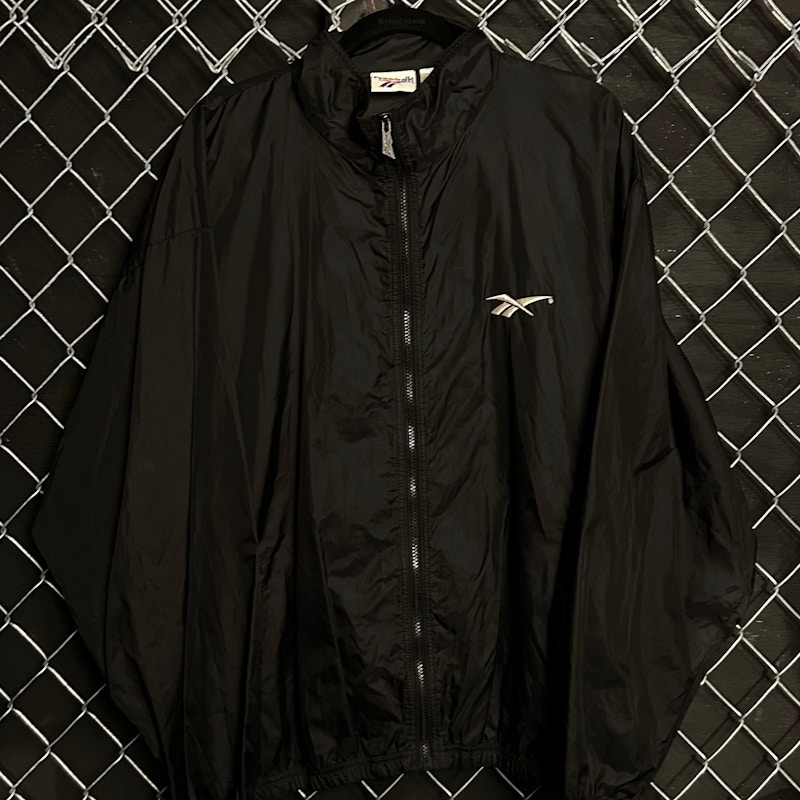 90’s Reebok Nylon Windbreaker Jacket Black