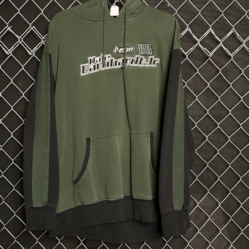 Y2K Winner's Circle Dale Earnhardt Jr. Amp Energy 88 Hoodie Green Black