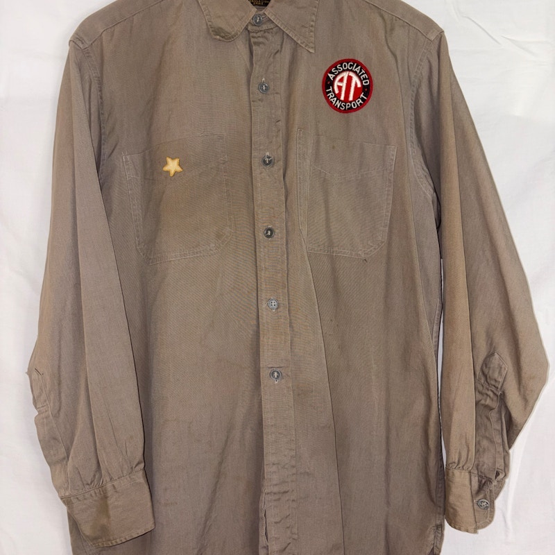 1940’s Transportation Uniform Elbeco Associated Transport Regulation Shirt Tan