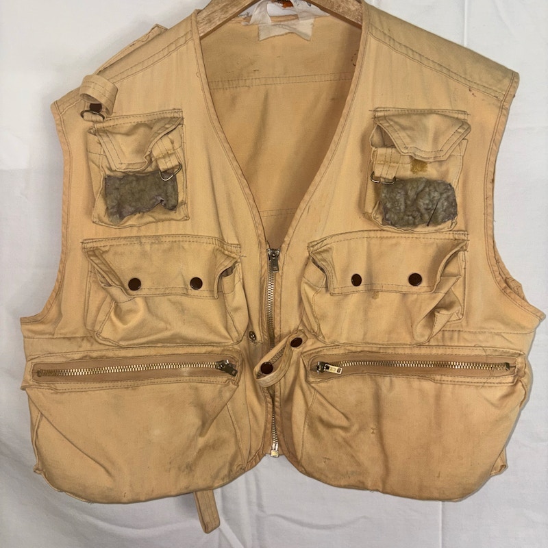 1950’s Catchmaster Fishing Vest Khaki