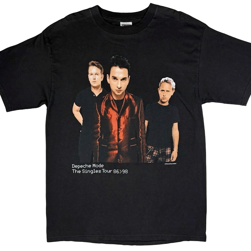 Vintage Depeche Mode The Singles Tour 86>98 T-Shirt Black