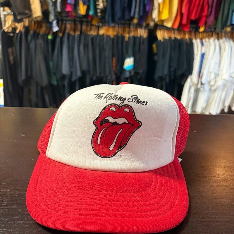 Vintage The Rolling Stones Tongue Logo Trucker Hat