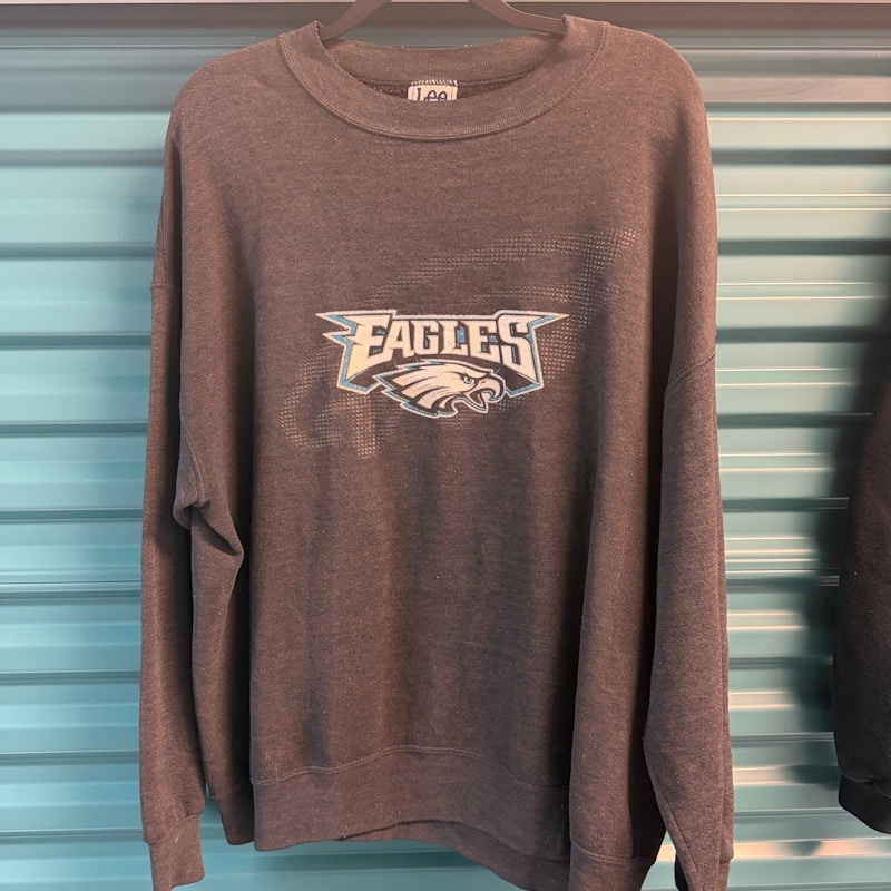 Lee Sport Philadelphia Eagles Crewneck Sweatshirt Grey