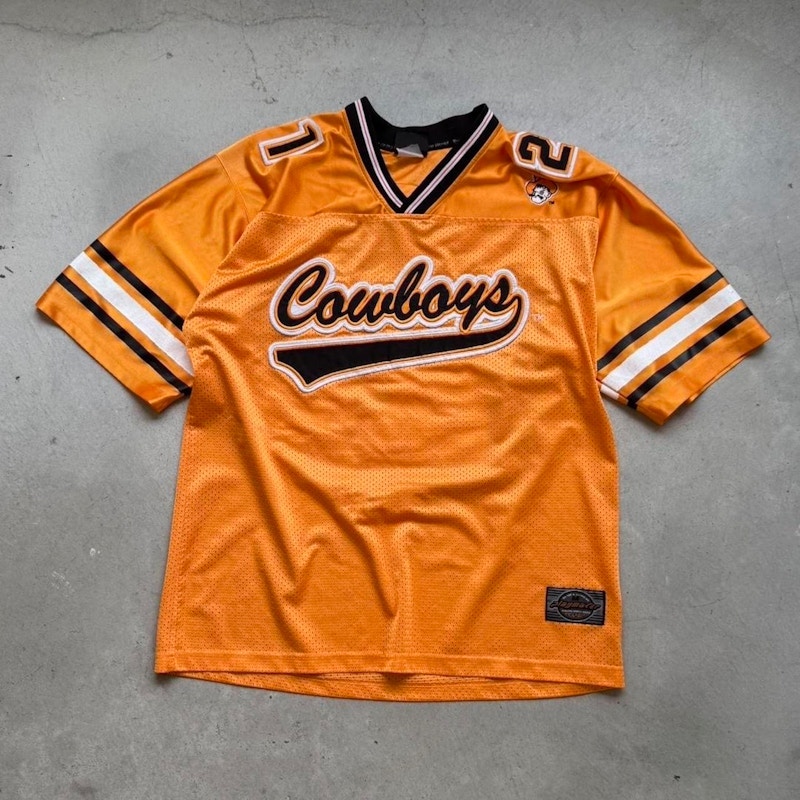 Vintage Playmaker Oklahoma State Cowboys Jersey Orange