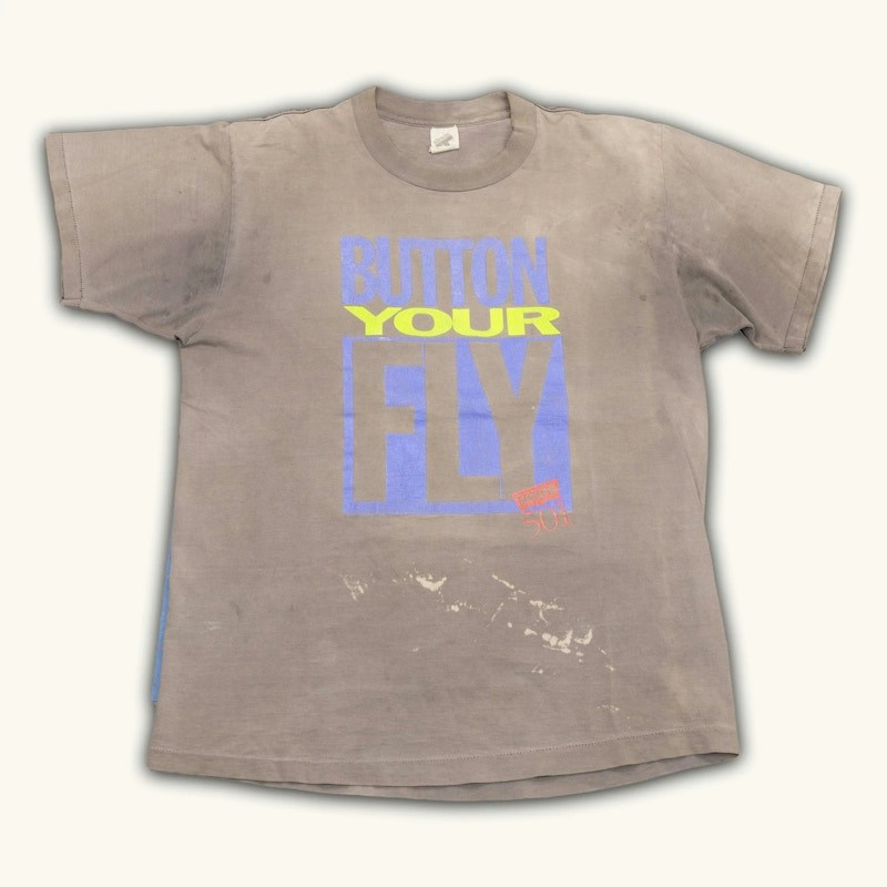 Faded Levi's 501 Button Your Fly T-Shirt