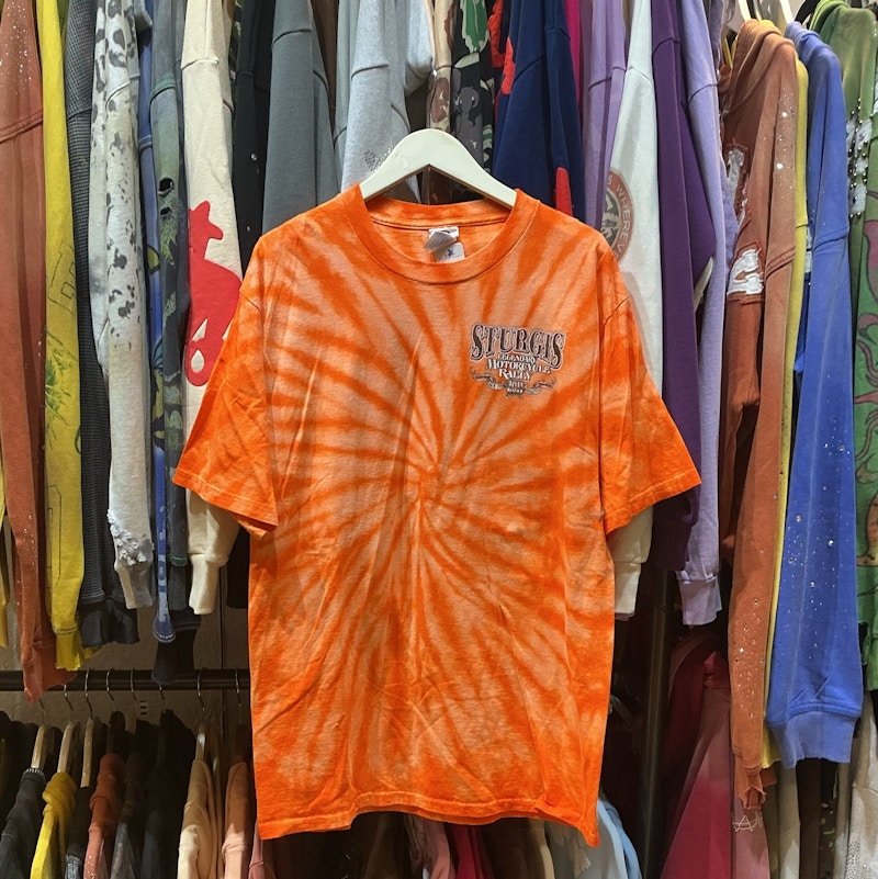 Delta Pro Weight Sturgis Legendary Motorcycle Rally T-Shirt Orange